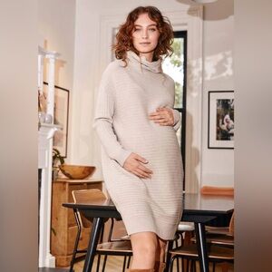 Hatch Maternity The Kendall Dress - Size 0 (Oat Melange)